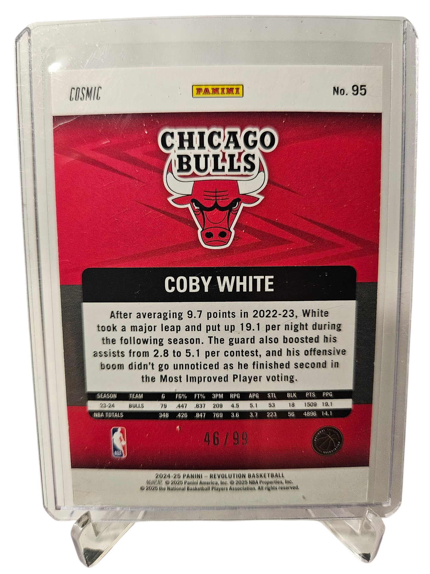 2024-25 Panini Revolution #95 Coby White Cosmic 46/99