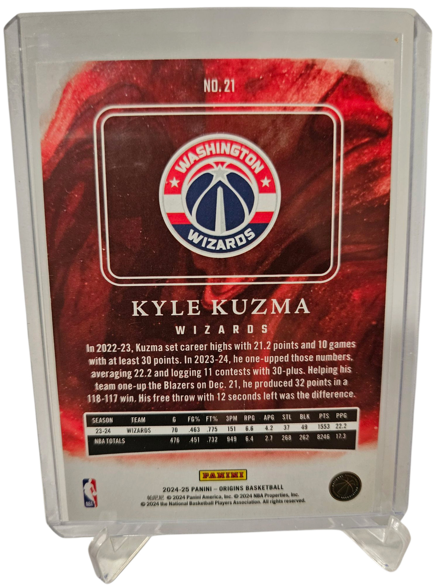 2024-25 Panini Origins #21 Kyle Kazuma