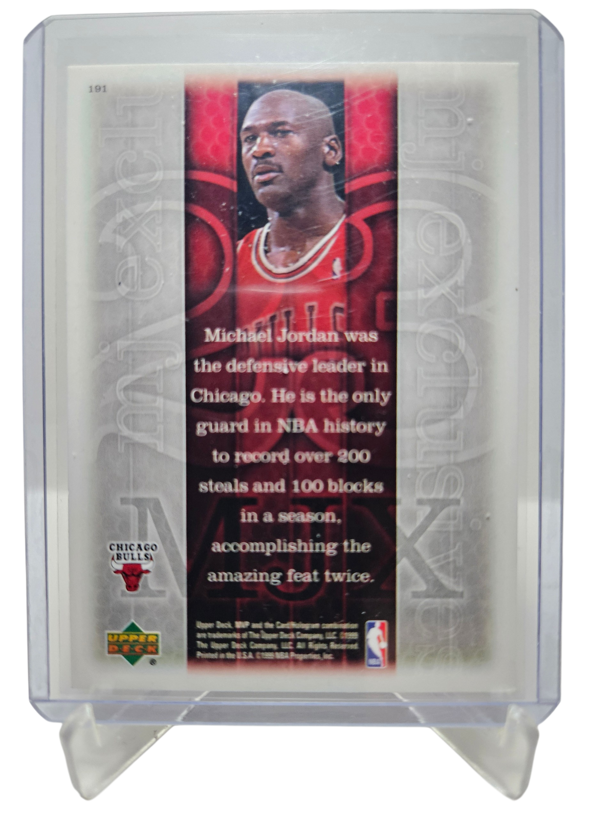 1999 Upper Deck MVP #191 Michael Jordan MJ Exclusives