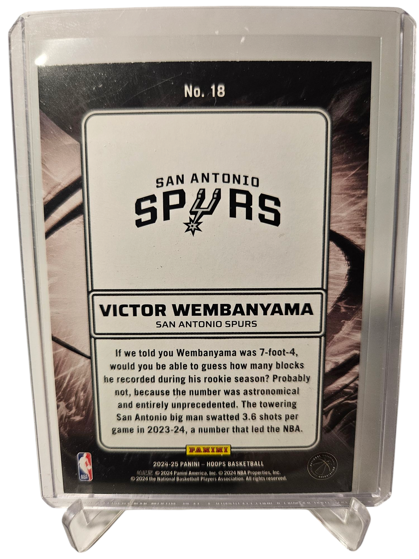2024-25 Panini Hoops #18 Victor Wembanyama Ignition