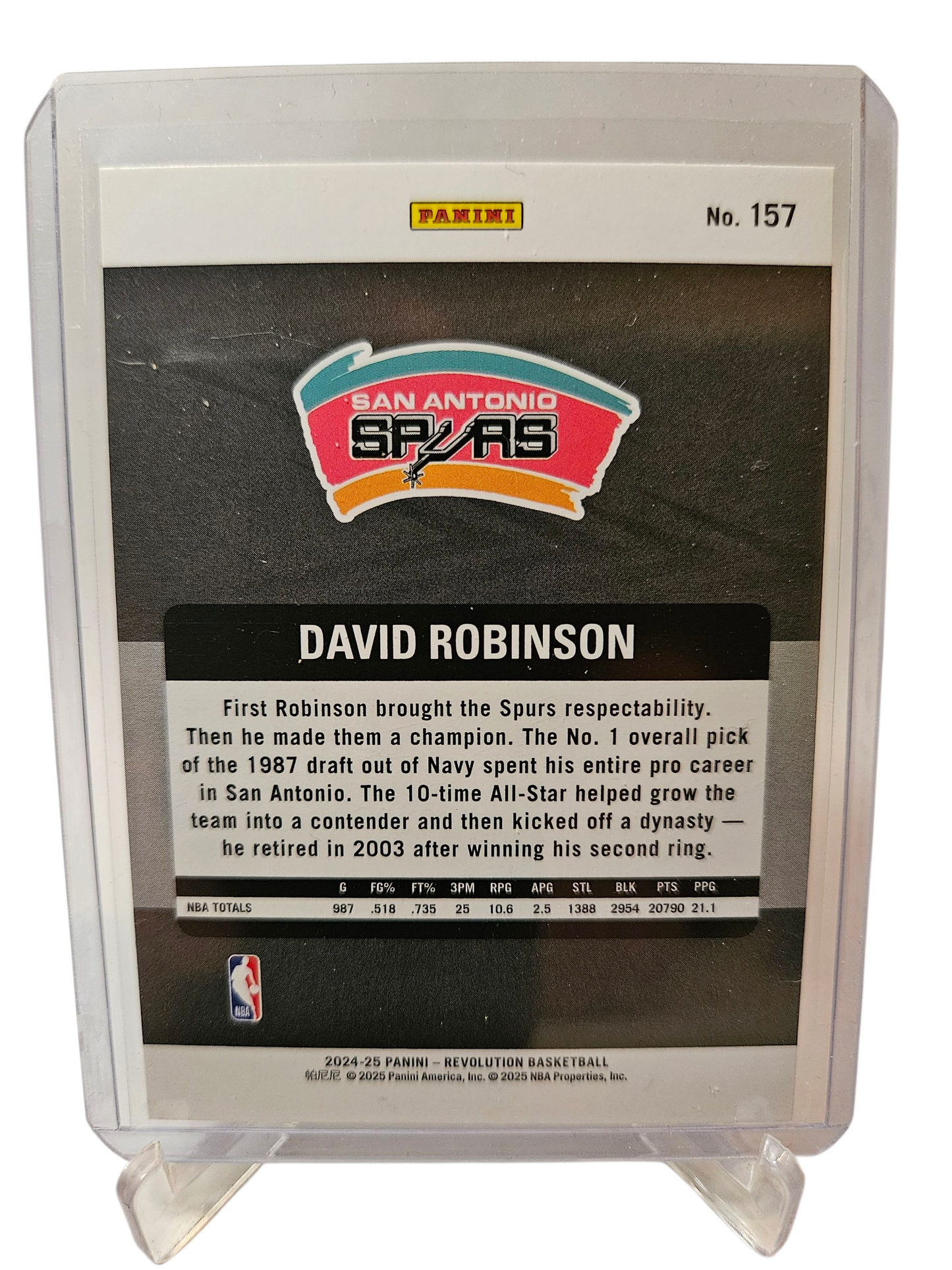 2024-25 Panini Revolution #157 David Robinson Legends