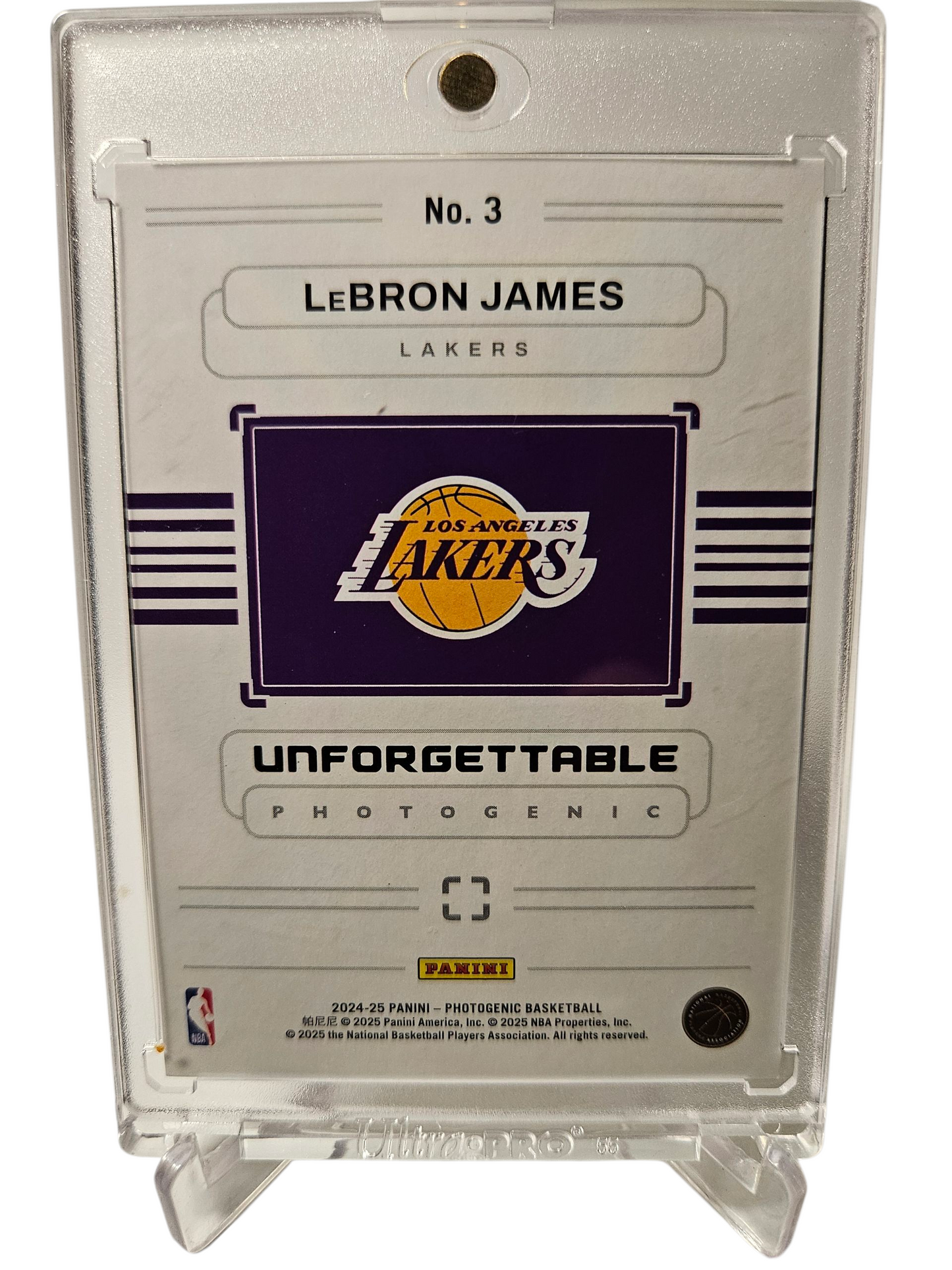 2024-25 Panini Photogenic #3 Lebron James with Bronny James Unforgettable 07/35