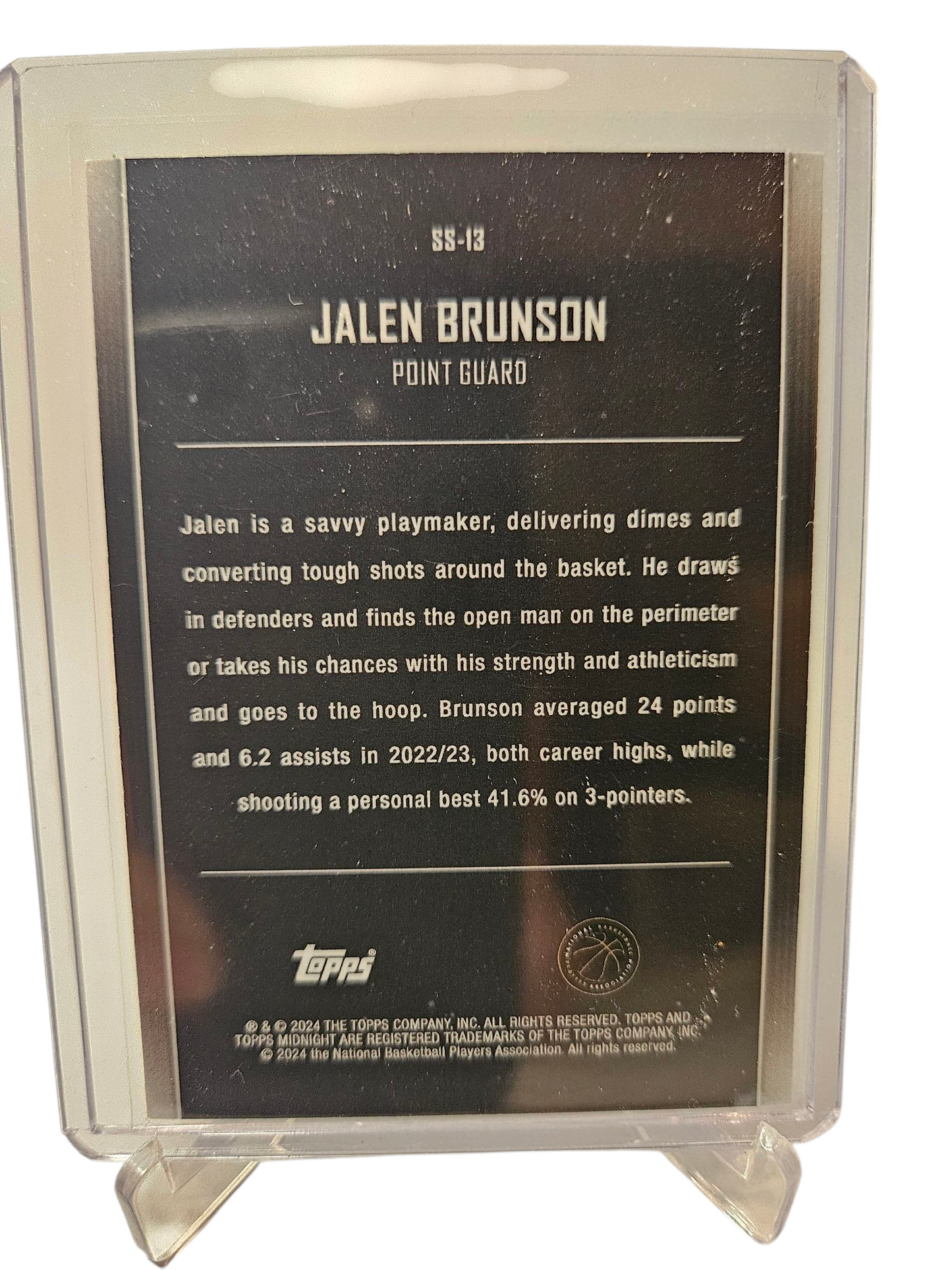 2023-24 Topps Midnight #SS-13 Jalen Brunson Star Studded