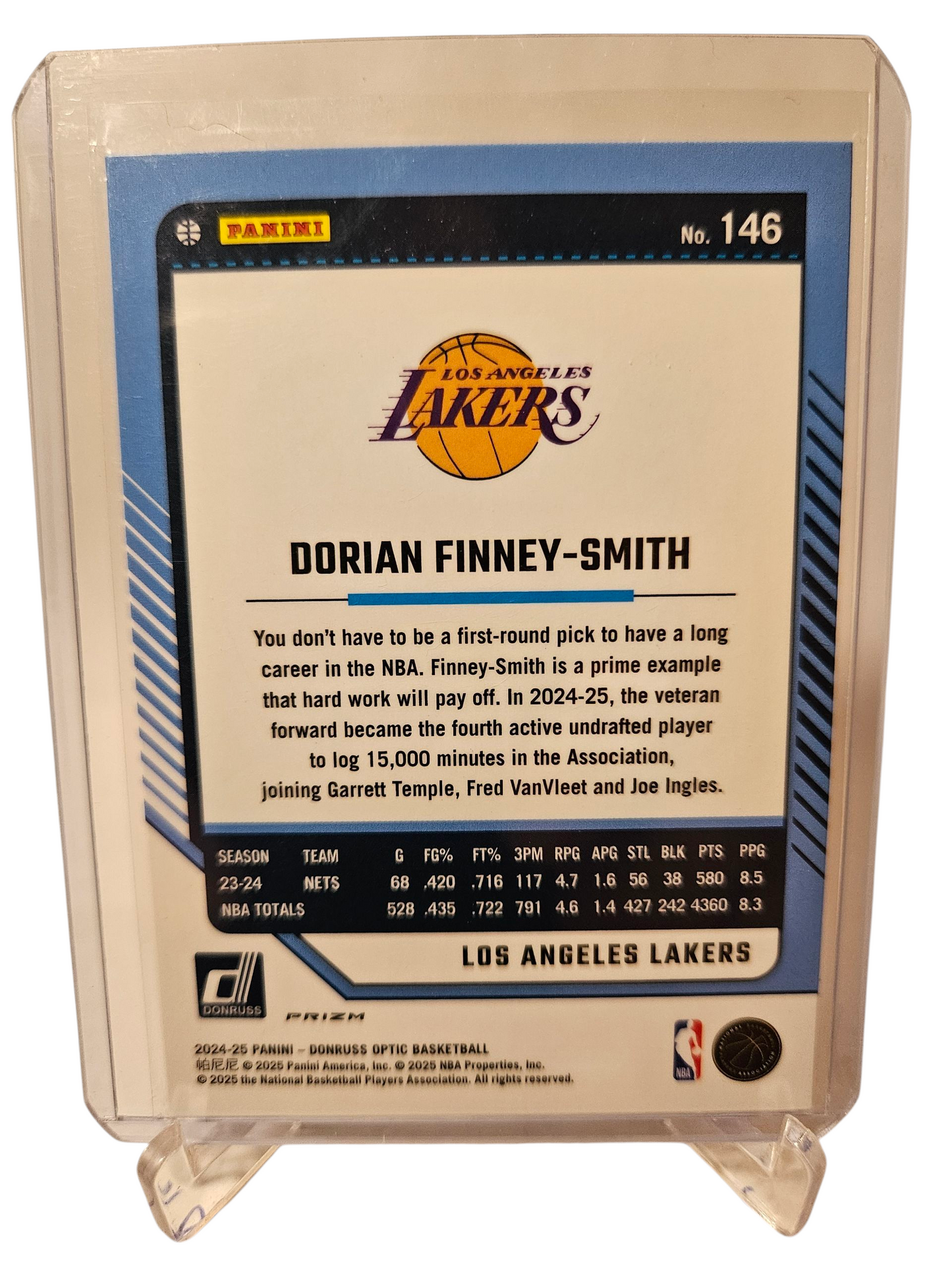 2024-25 Panini Donruss Optic #146 Dorian Finney-Smith Purple Holo Prizm