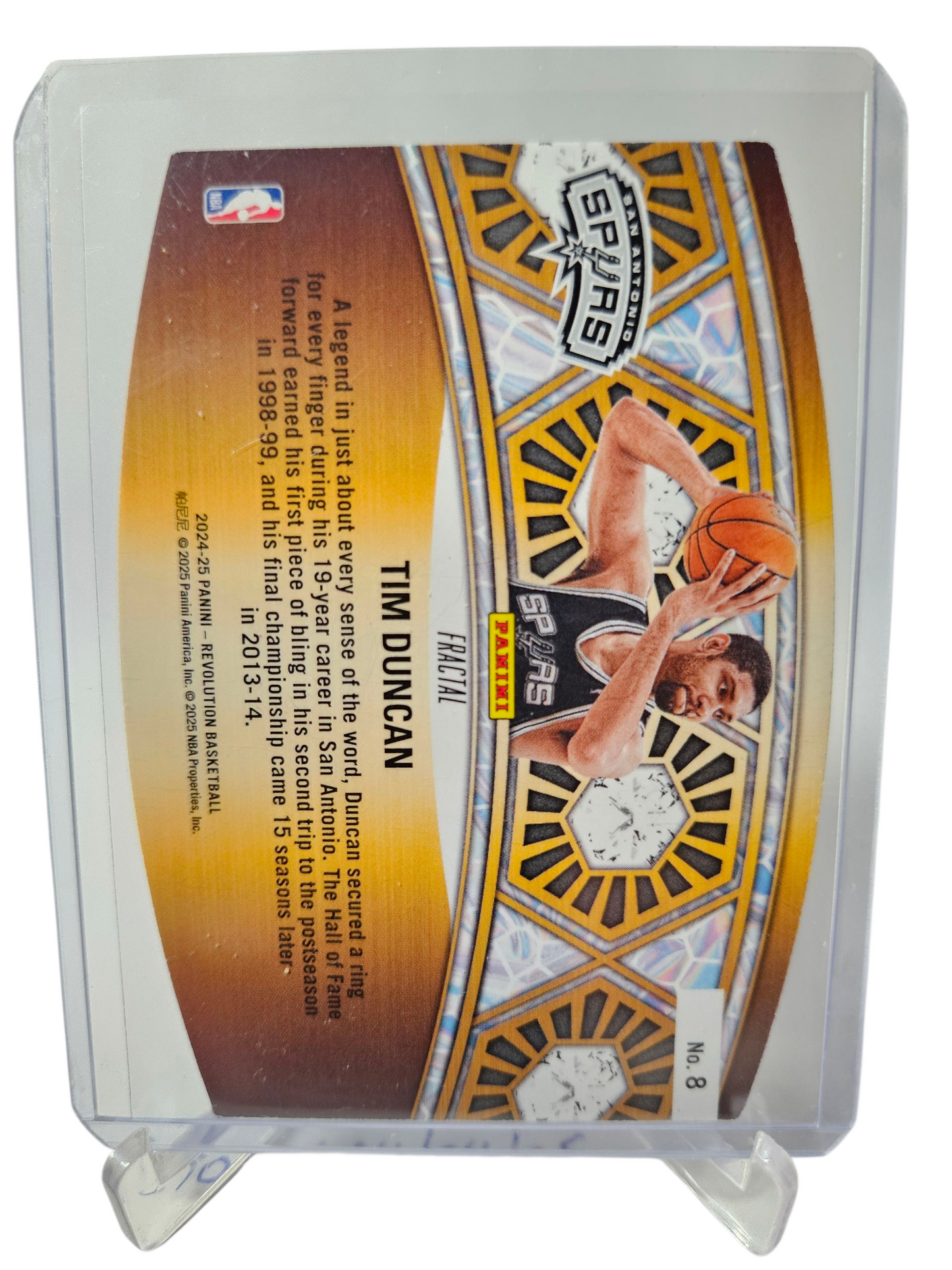 2024-25 Panini Revolution #8 Tim Duncan Ring Bearers Fractal
