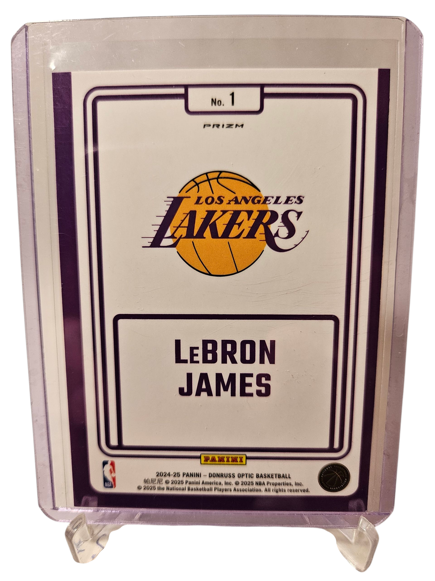 2024-25 Panini Donruss Optic #1 Lebron James Winner Stays Silver Holo Prizm