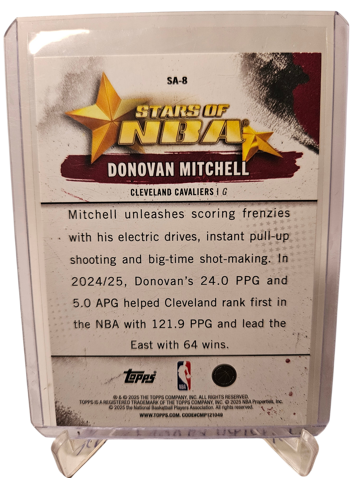 2025 Topps #SA-8 Donovan Mitchell Stars Of NBA