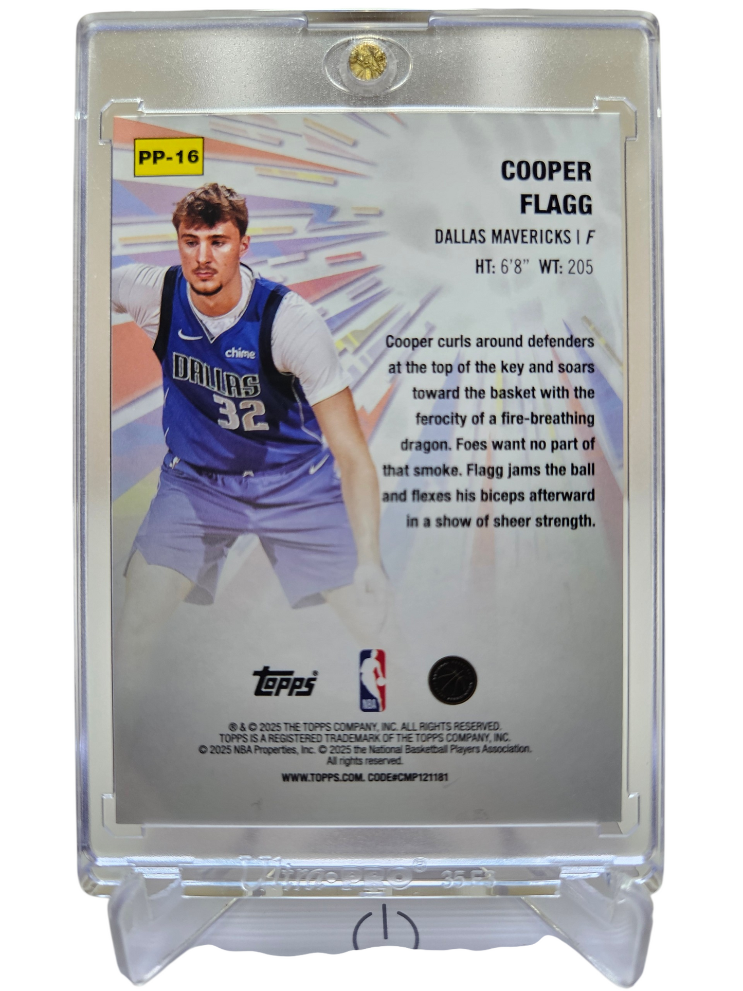 2025-26 Topps #PP-16 Cooper Flag Rookie Card Power Players Holo Foil