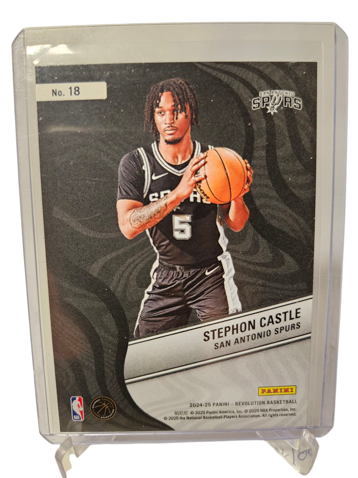 2024-25 Panini Revolution #18 Stephon Castle Rookie Card New Wave