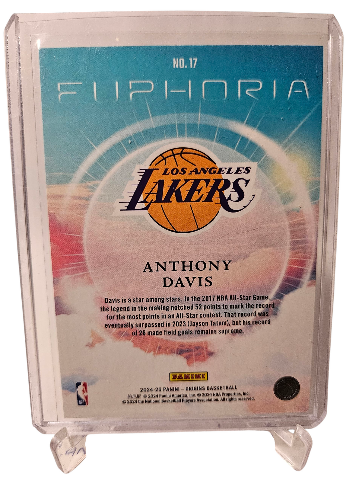 2024-25 Panini Origins #17 Anthony Davis Euphoria