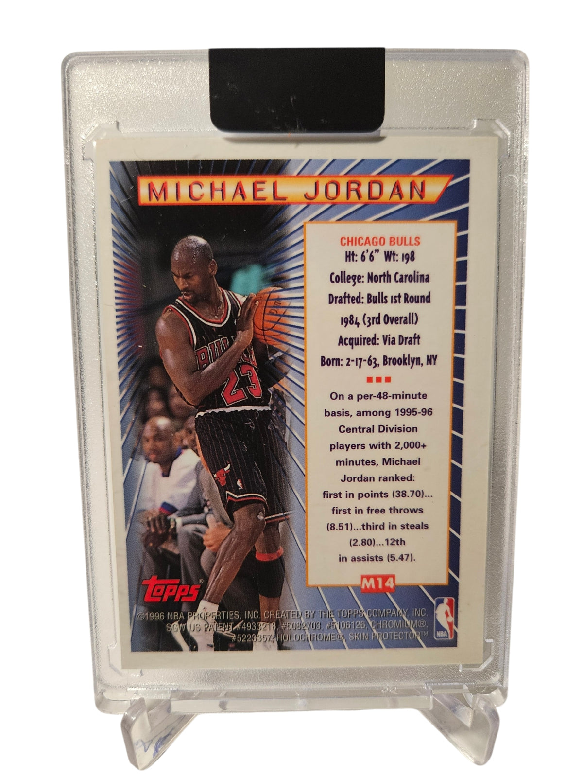 1996 Topps Finest #M-14 Michael Jordan Topps Mystery Finest Borderless