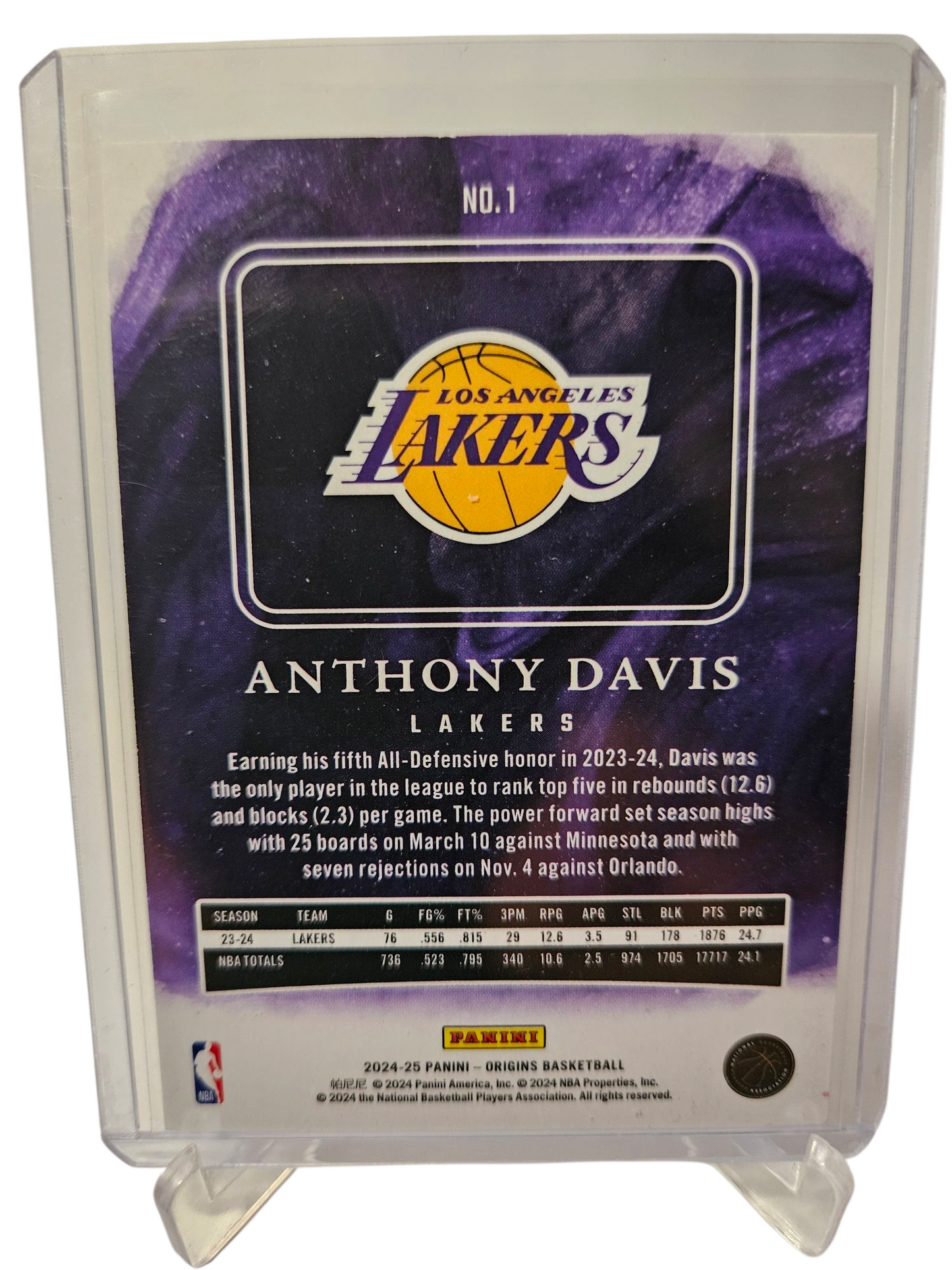 2024-25 Panini Origins #1 Anthony Davis