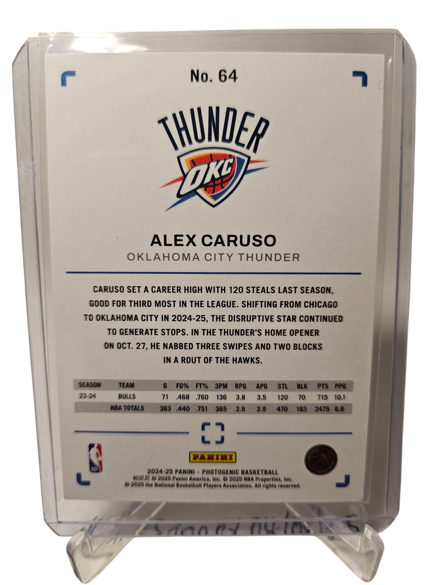 2024-25 Panini Photogenic #64 Alex Caruso