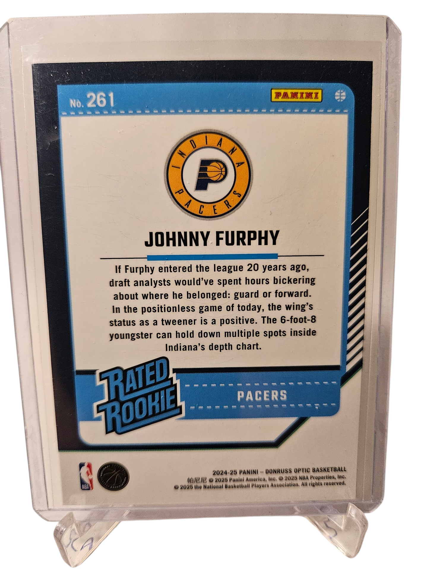 2024-25 Panini Donruss Optic #261 Johnny Furphy Rated Rookie