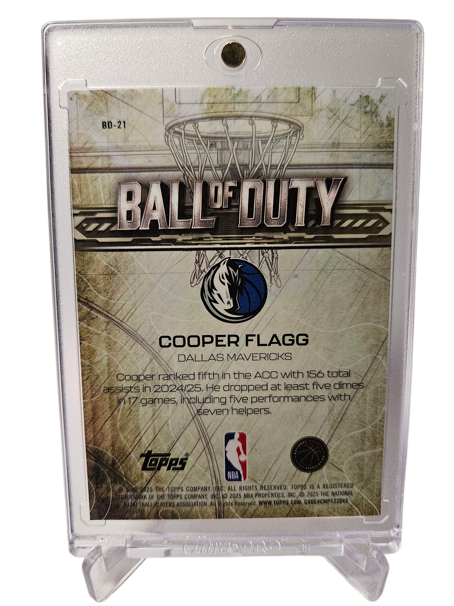2025 Topps Chrome #BD-21 Cooper Flag Rookie Card Ball Duty