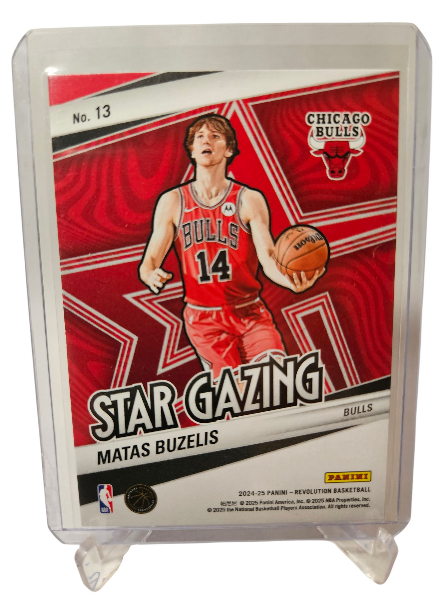 2024-25 Panini Revolution #13 Matas Buzelis Rookie Card Star Gazing