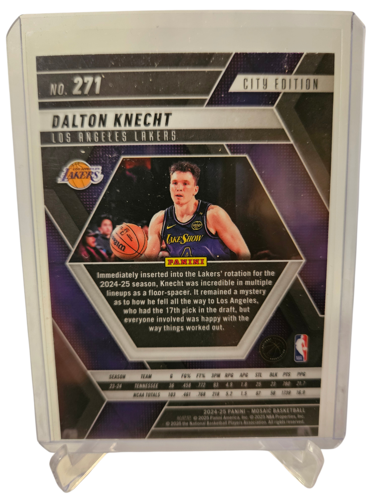 2024-25 Panini Mosaic #271 Dalton Knecht Rookie Card City Edition
