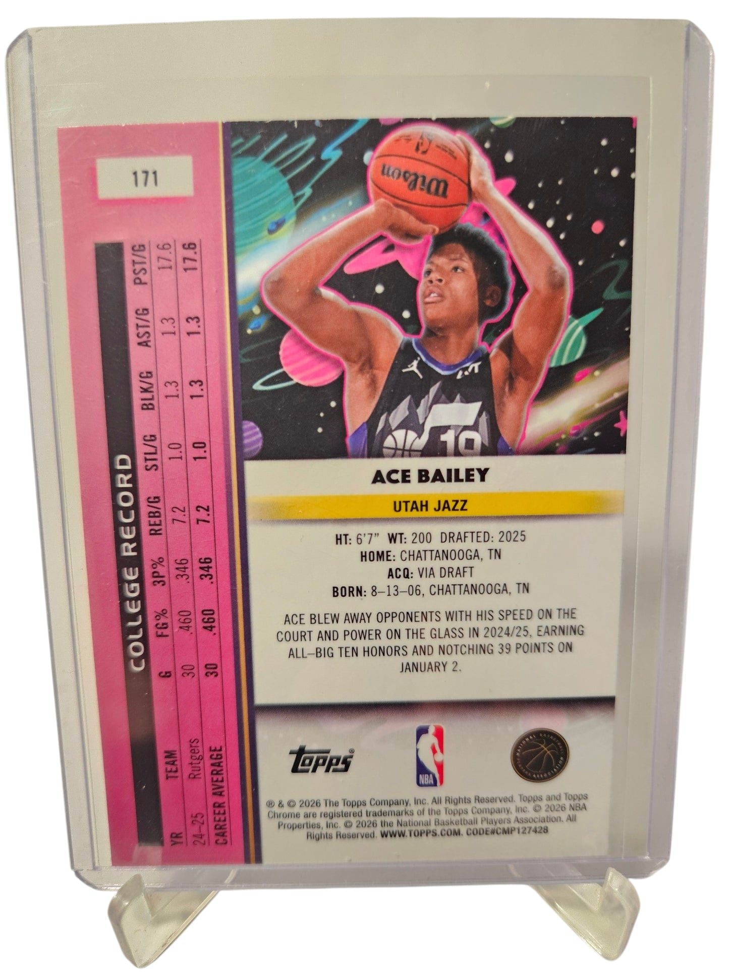 2026 Topps Cosmic #171 Ace Bailey Rookie Card