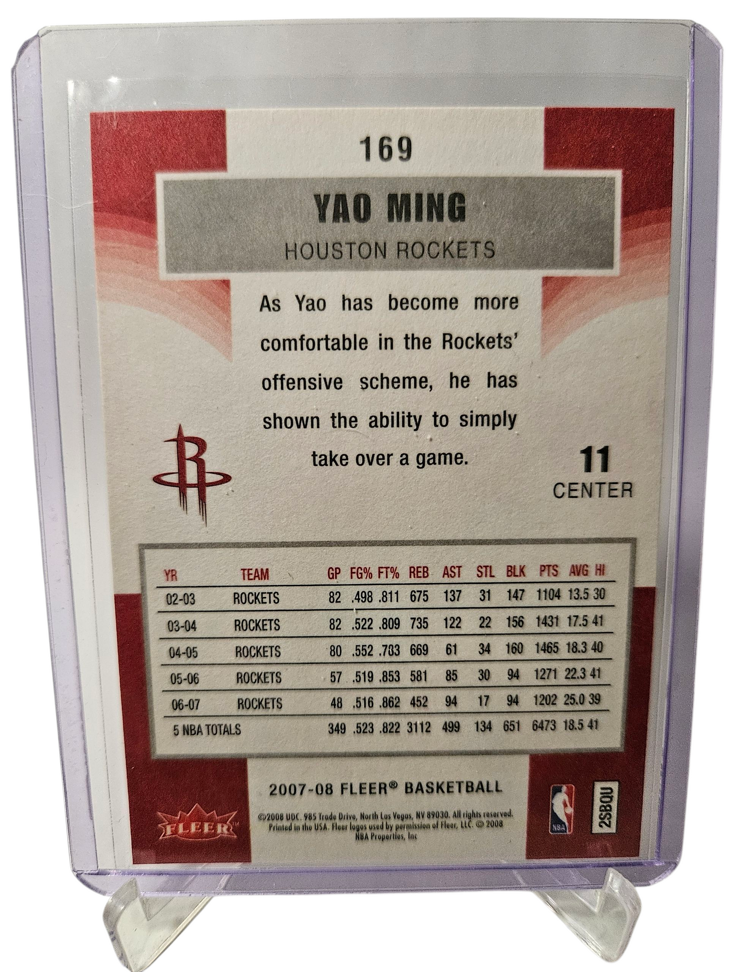 2007-08 Fleer #169 Yao Ming