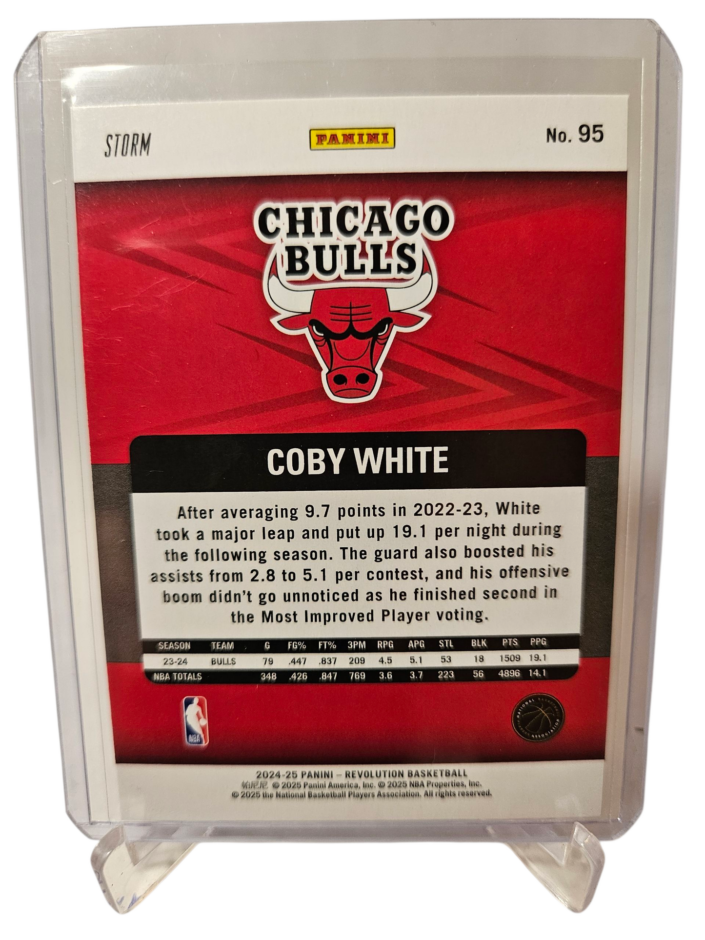 2024-25 Panini Revolution #95 Coby White Storm