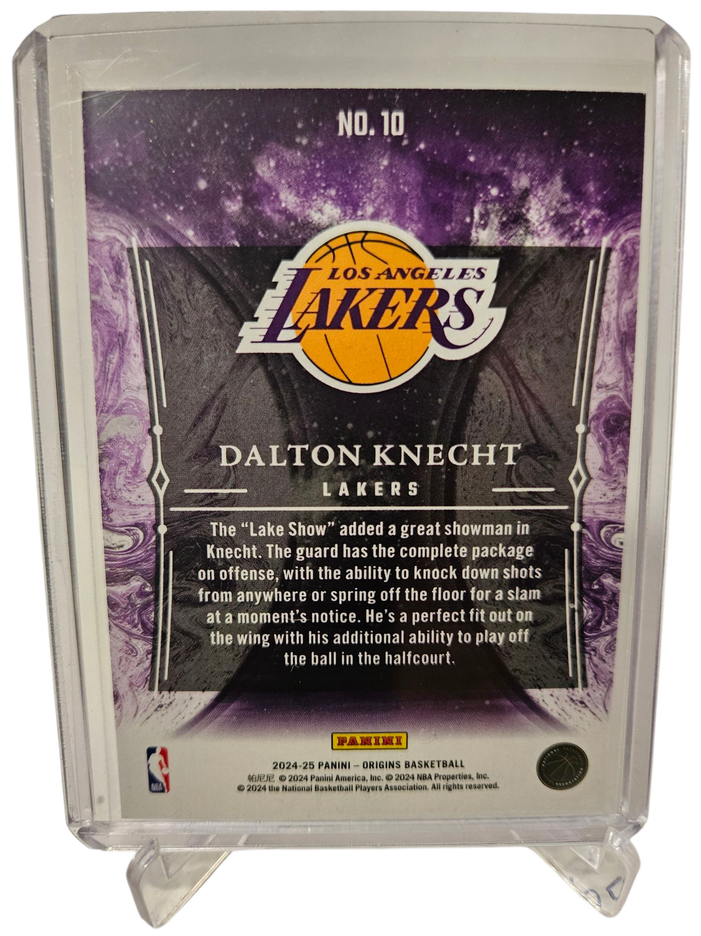 2024-25 Panini Origins #10 Dalton Knecht Rookie Card Taking The Leap