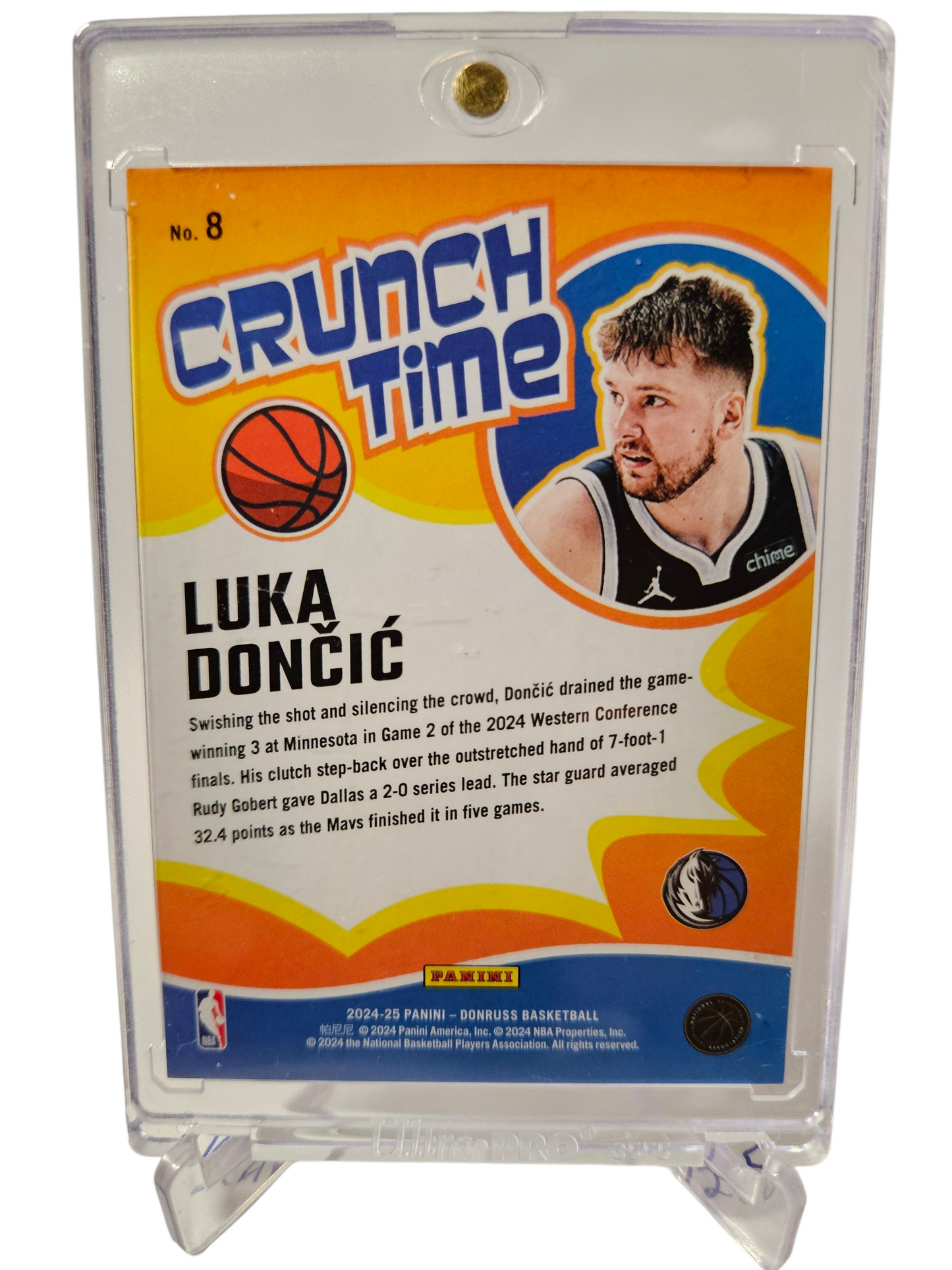 2024-25 Panini Donruss #8 Luka Doncic Crunchtime 17/25