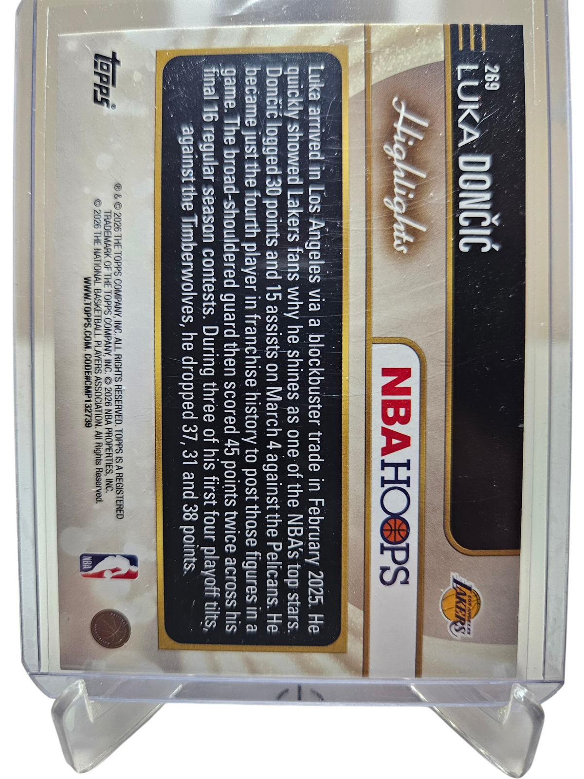 2025-26 Topps Hoops #269 Luka Doncic Highlights