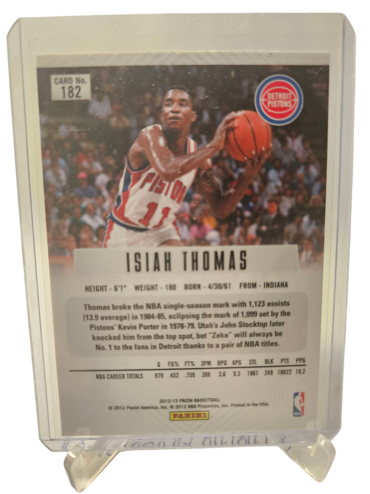 2012-13 Panini Prizm #182 Isiah Thomas