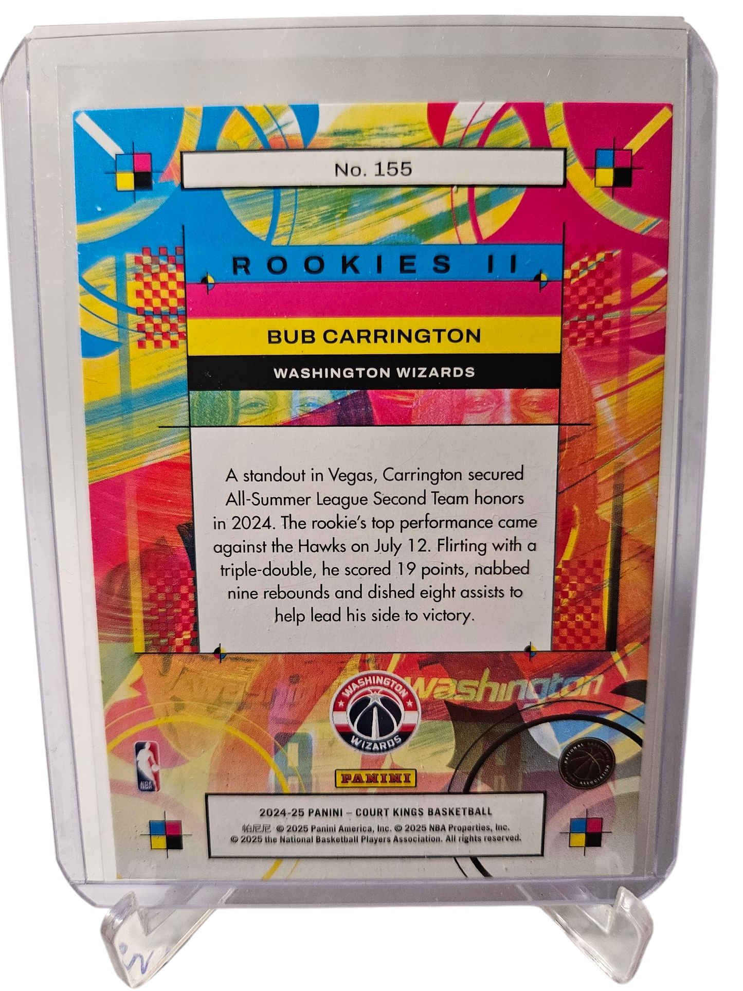 2024-25 Panini Court Kings #155 Bub Carington Rookies II