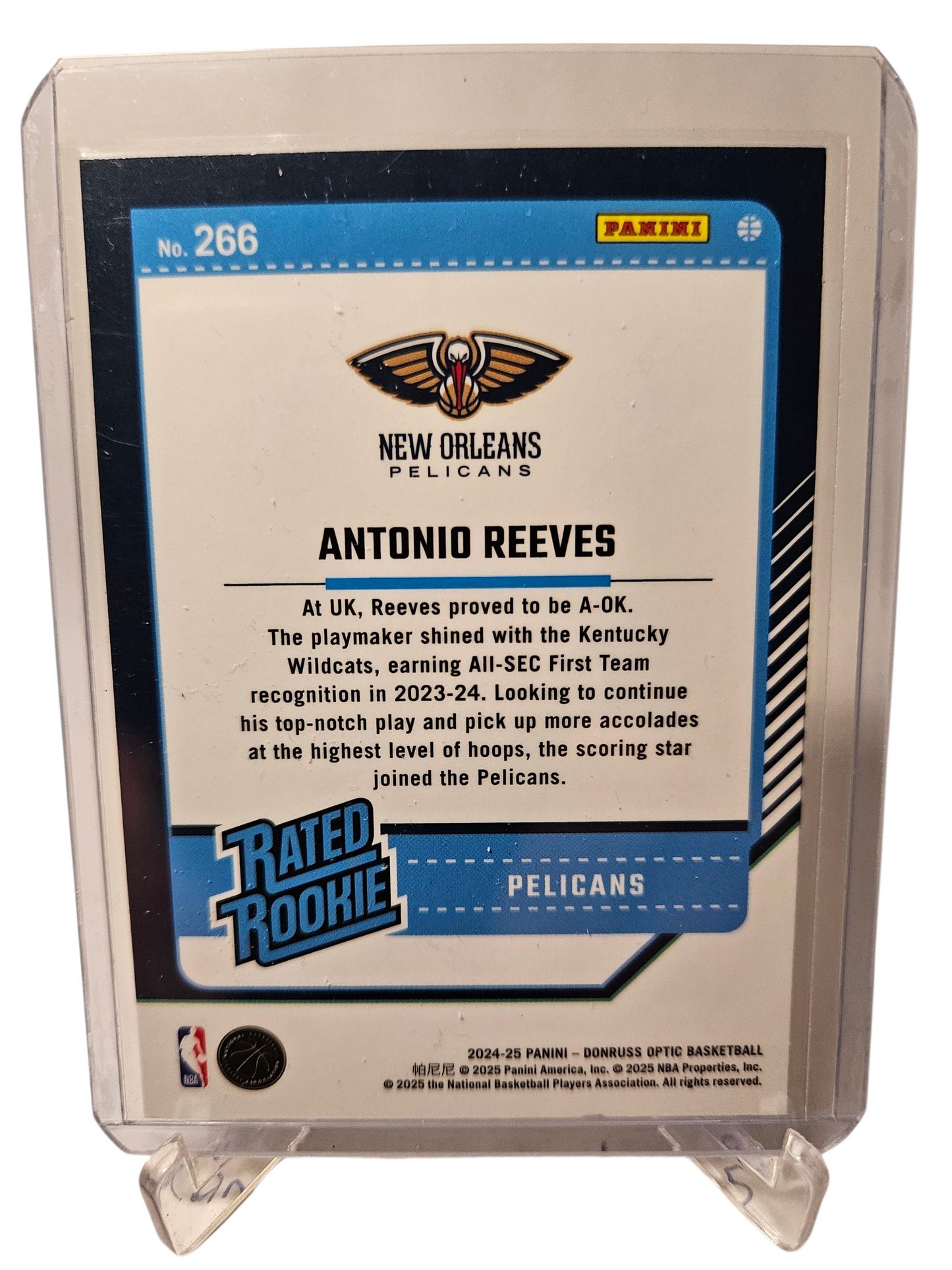 2024-25 Panini Donruss Optic #266 Antonio Reeves Rated Rookie