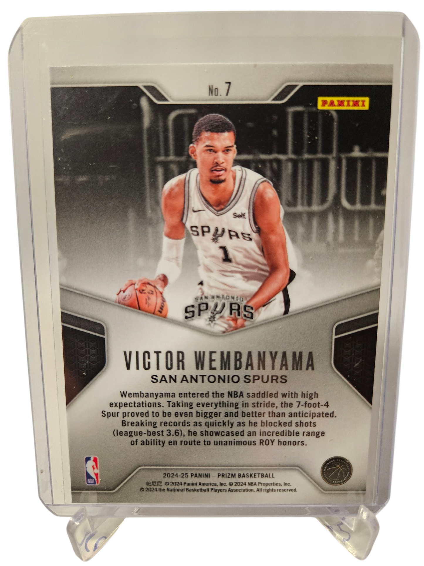 2024-25 Panini Prizm #7 Victor Wembanyama Dominance