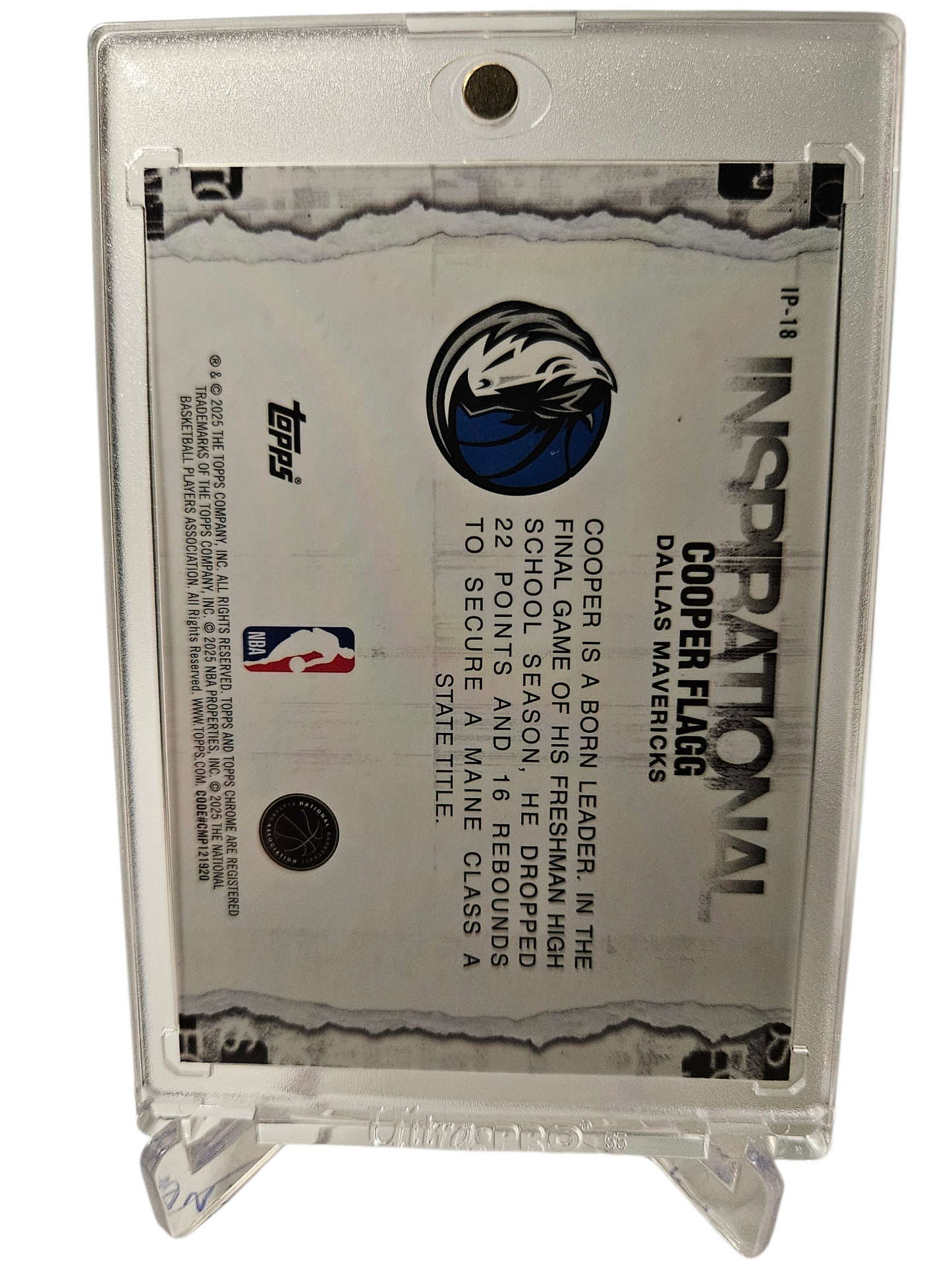 2025 Topps Chrome #IP-18 Cooper Flag Rookie Card Inspirational Dream Big