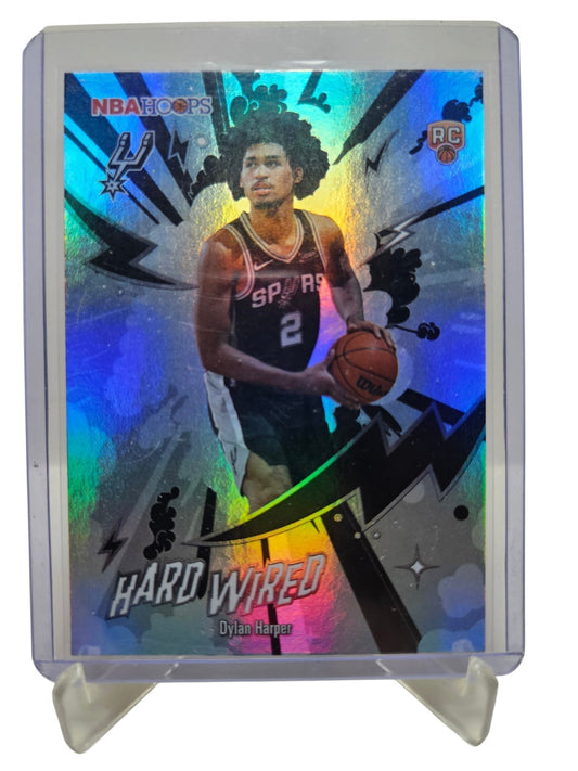 2025-26 Topps Hoops #HW-22 Dylan Harper Rookie Card Hard Wired