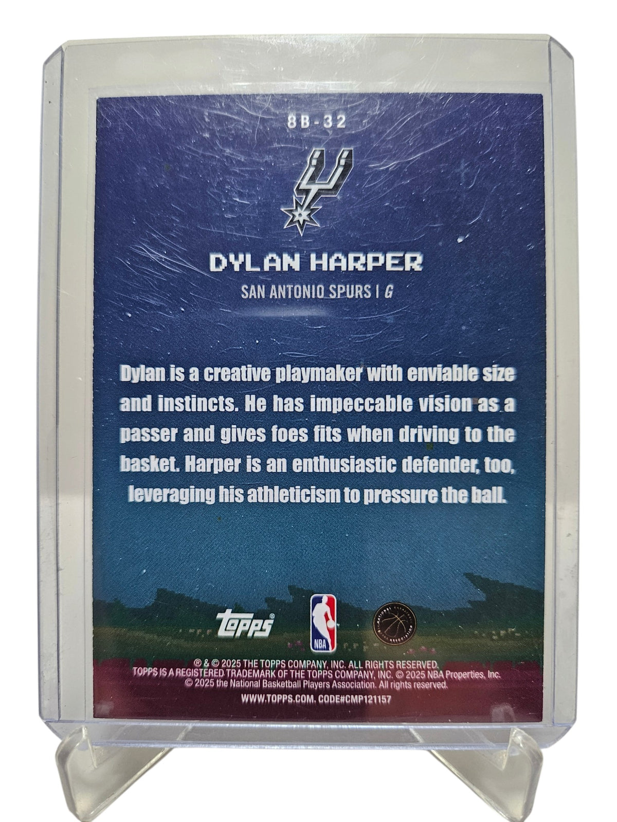 2025-26 Topps Chrome #8B-32 Dylan Harper Rookie Card 8 Bit Ballers