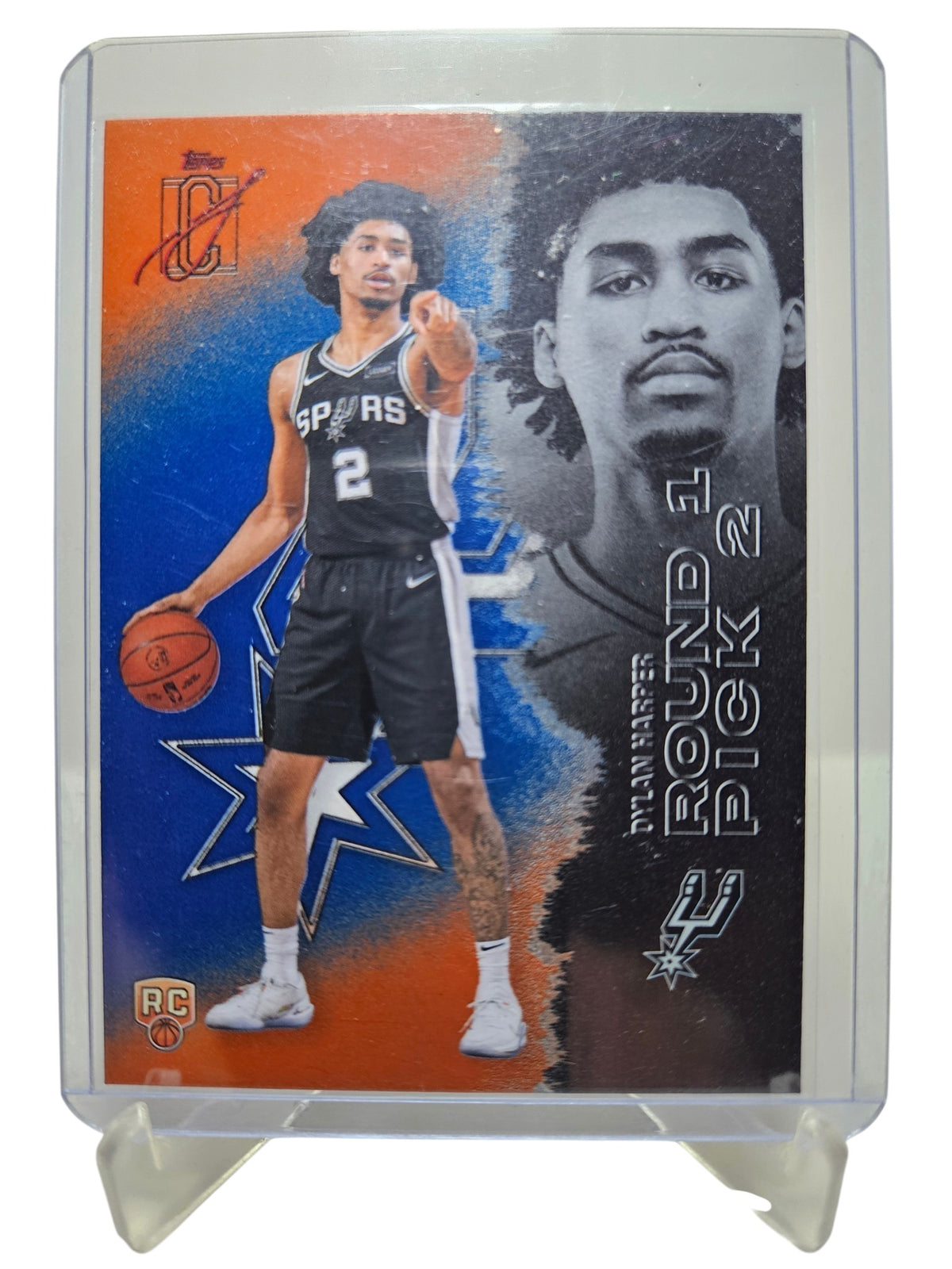 2025-26 Topps Signature Class #102 Dylan Harper Rookie Card Blue/Orange
