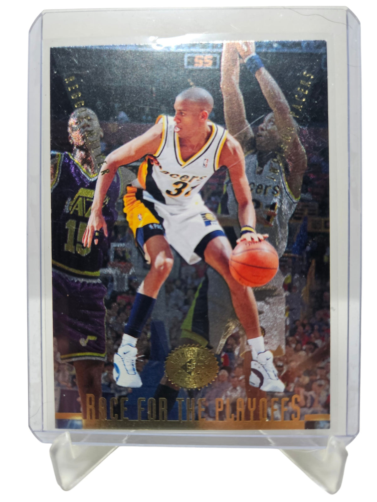 1996 Upper Deck #128 Reggie Miller Race For The Playoffs