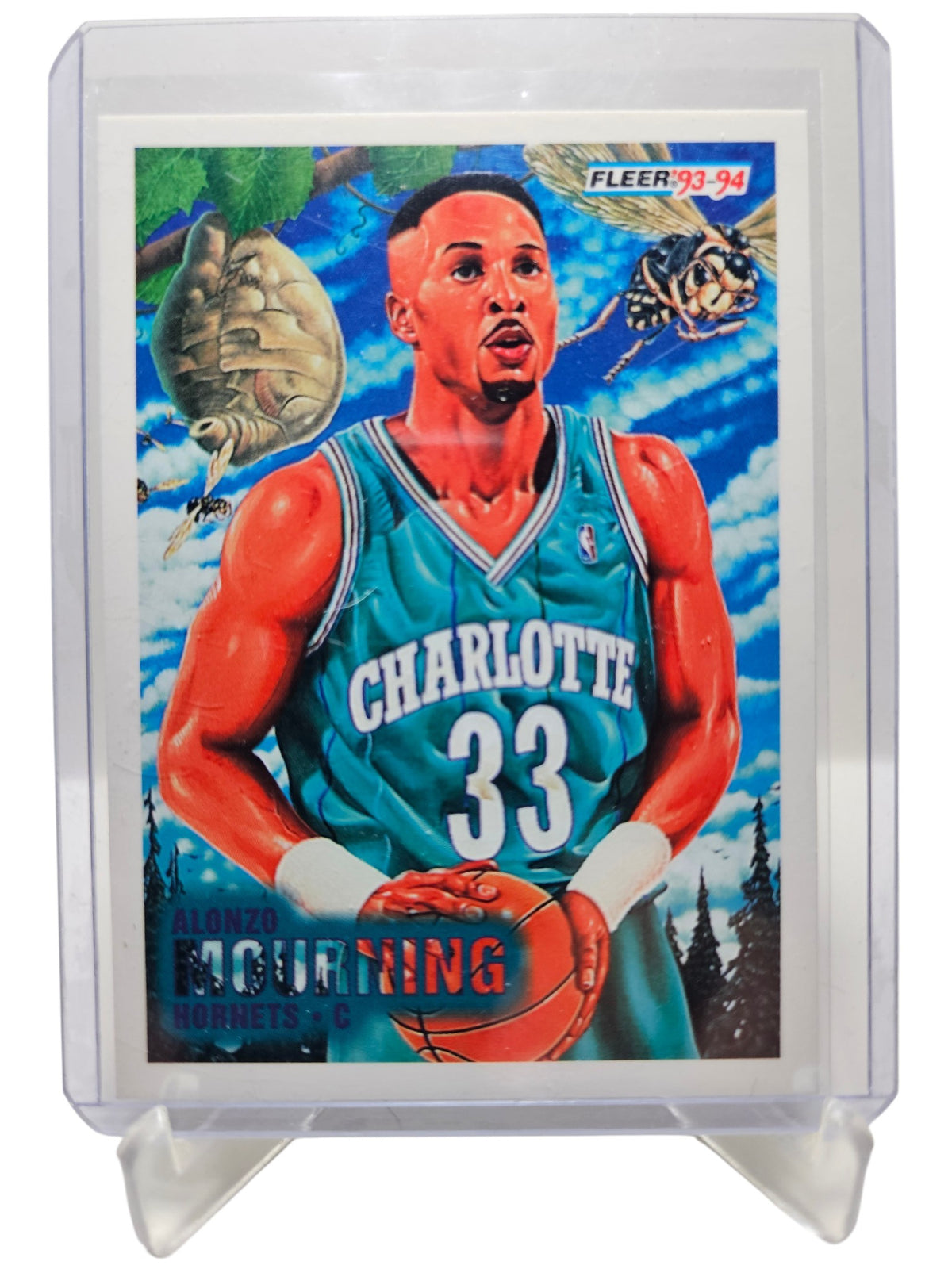 1993-94 Fleer #234 Alonzo Mourning Next In Line Illustration
