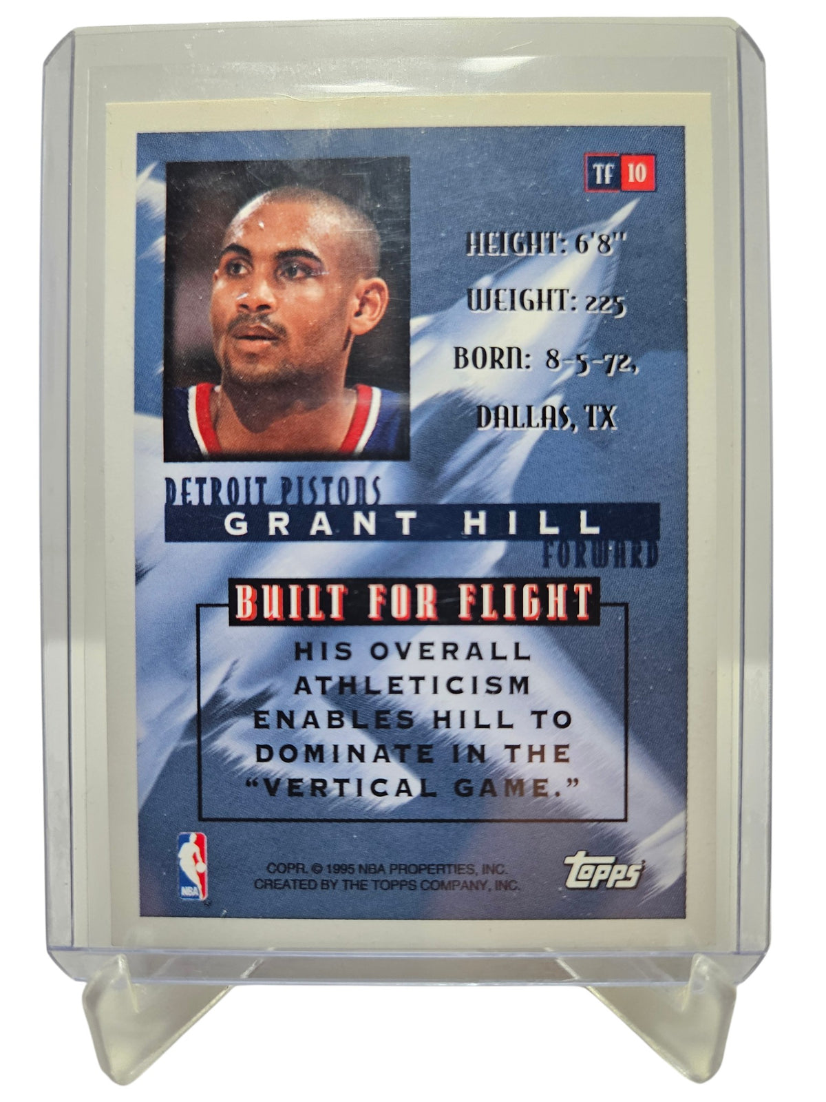 1995 Topps #TF-10 Grant Hill Top Flight
