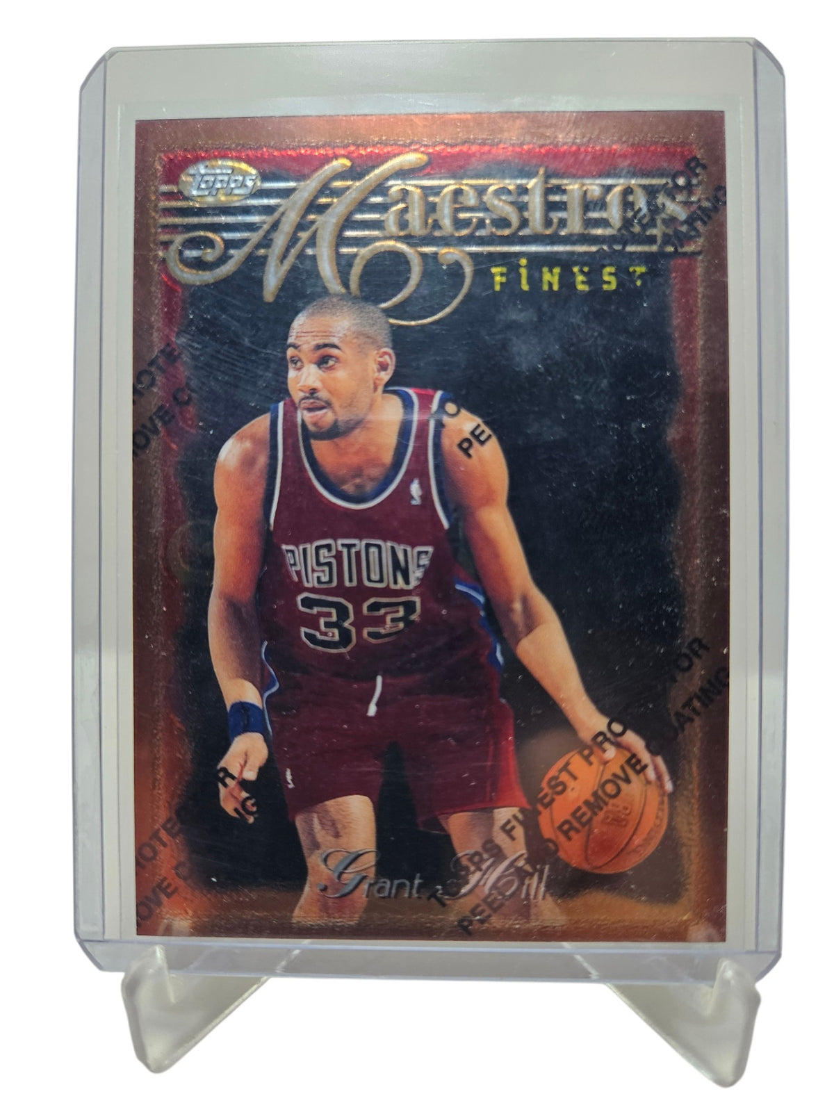 1996 Topps Finest #13 Grant Hill Finest Maestros with Protective Coating