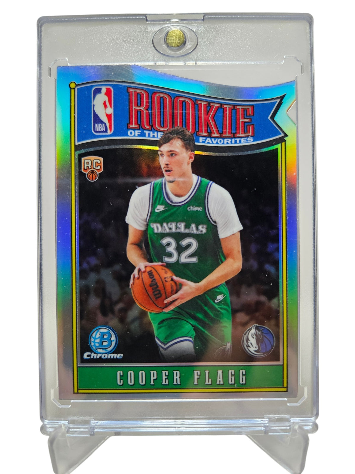 2025-26 Topps Bowman Chrome #RY-1 Cooper Flag Rookie Card Rookie of the Year Favourites Refractor
