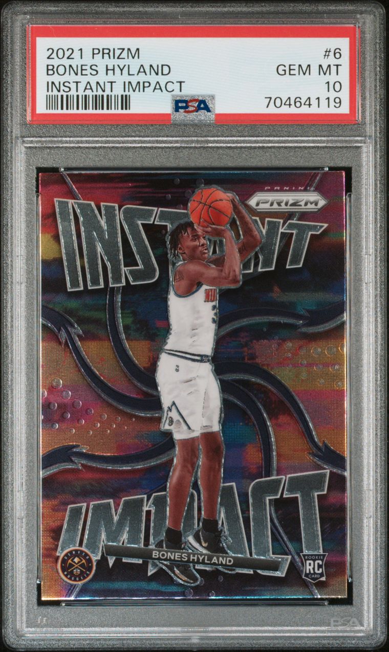 Bones Hyland Prizm Instant Impact PSA 10 Gem Mint