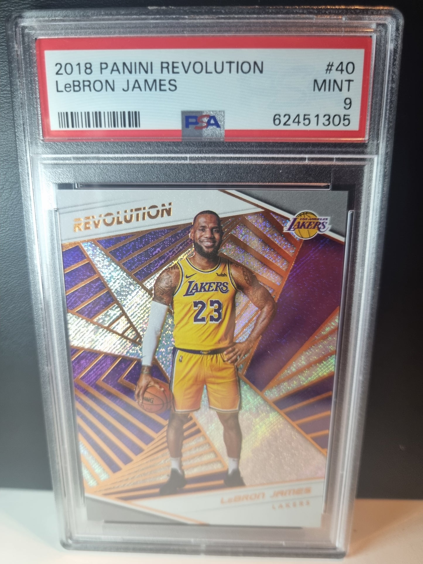 2018 Panini Revolution #40 Lebron James PSA 9 Mint