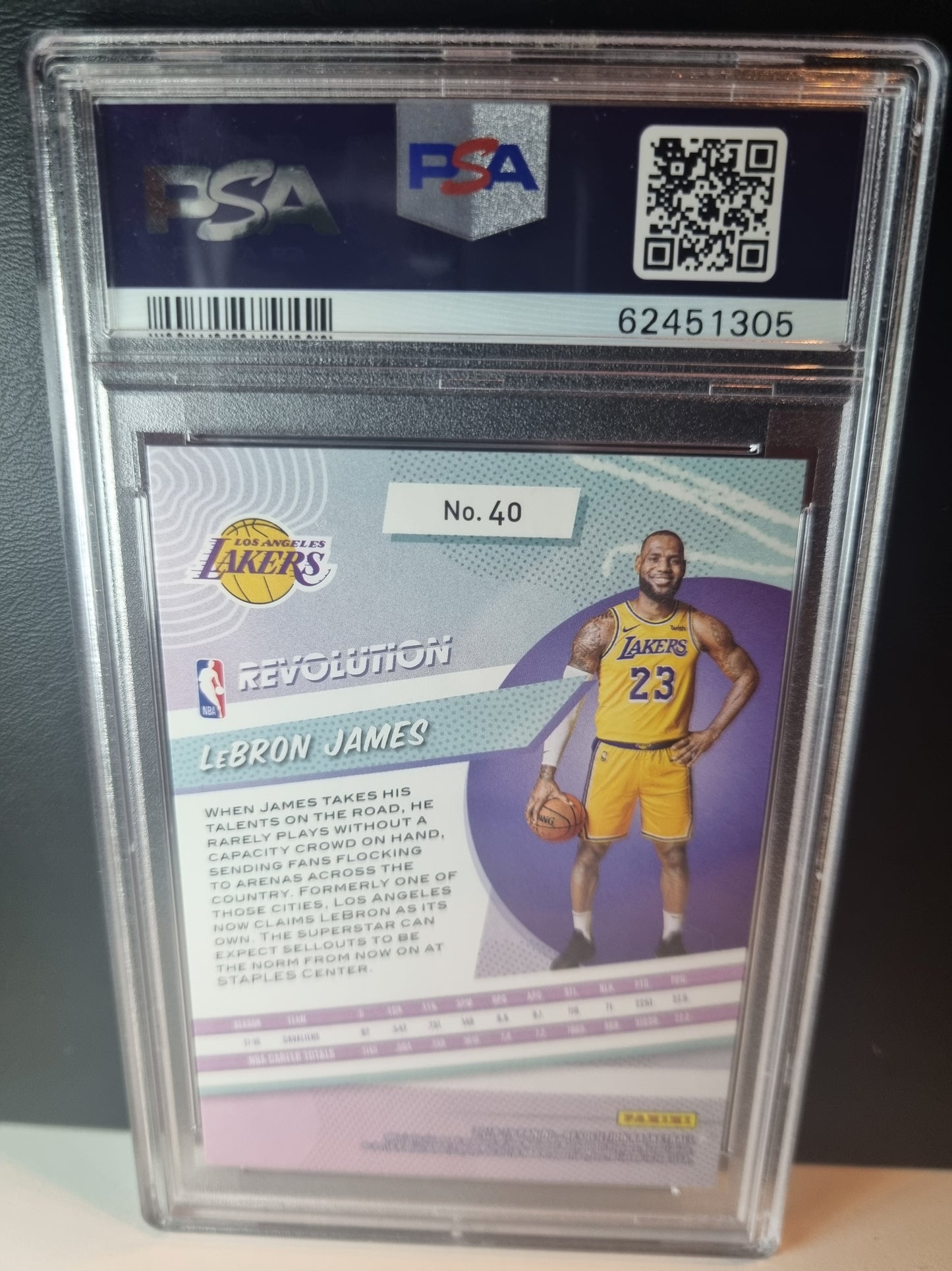 2018 Panini Revolution #40 Lebron James PSA 9 Mint