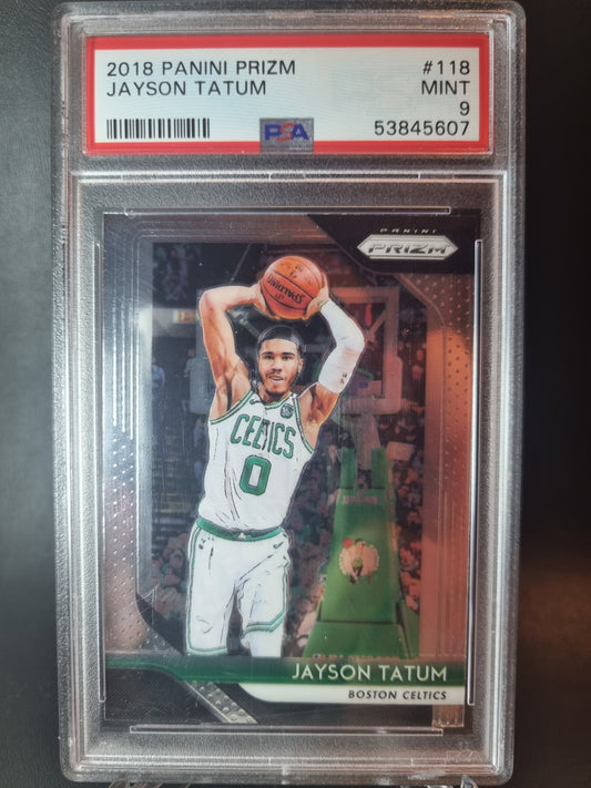 2018 Panini Prizm #118 Jayson Tatum Rookie Card PSA 9 Mint