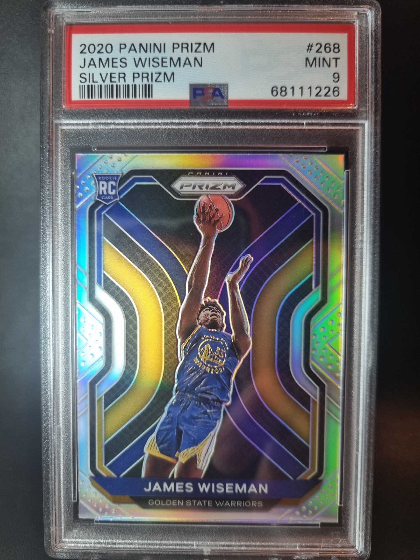 2020 Panini Prizm #268 James Wiseman Rookie Card Silver PSA 9 Mint