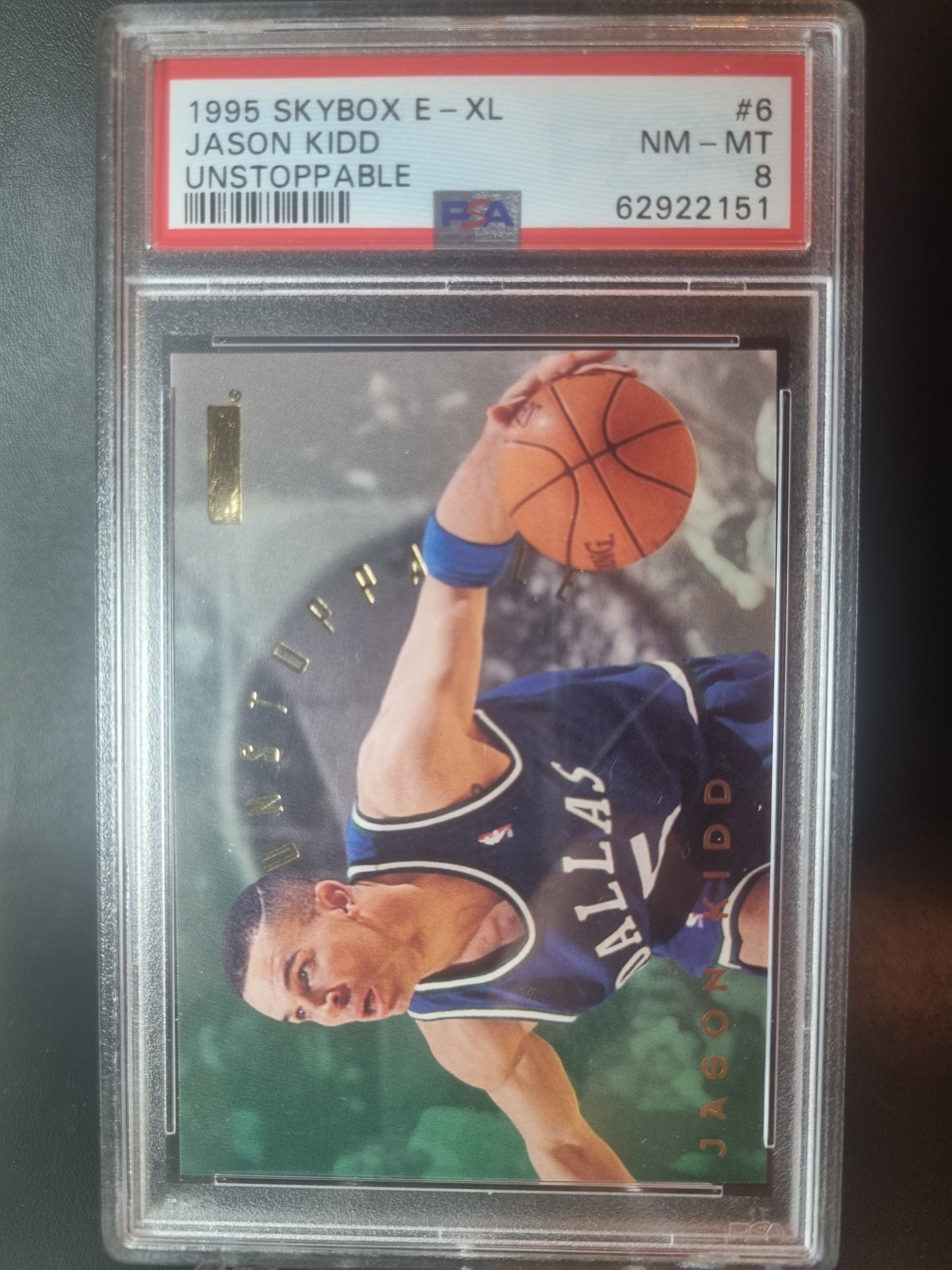 1995 Skybox #6 Jason Kidd Unstoppable PSA 8 Near Mint