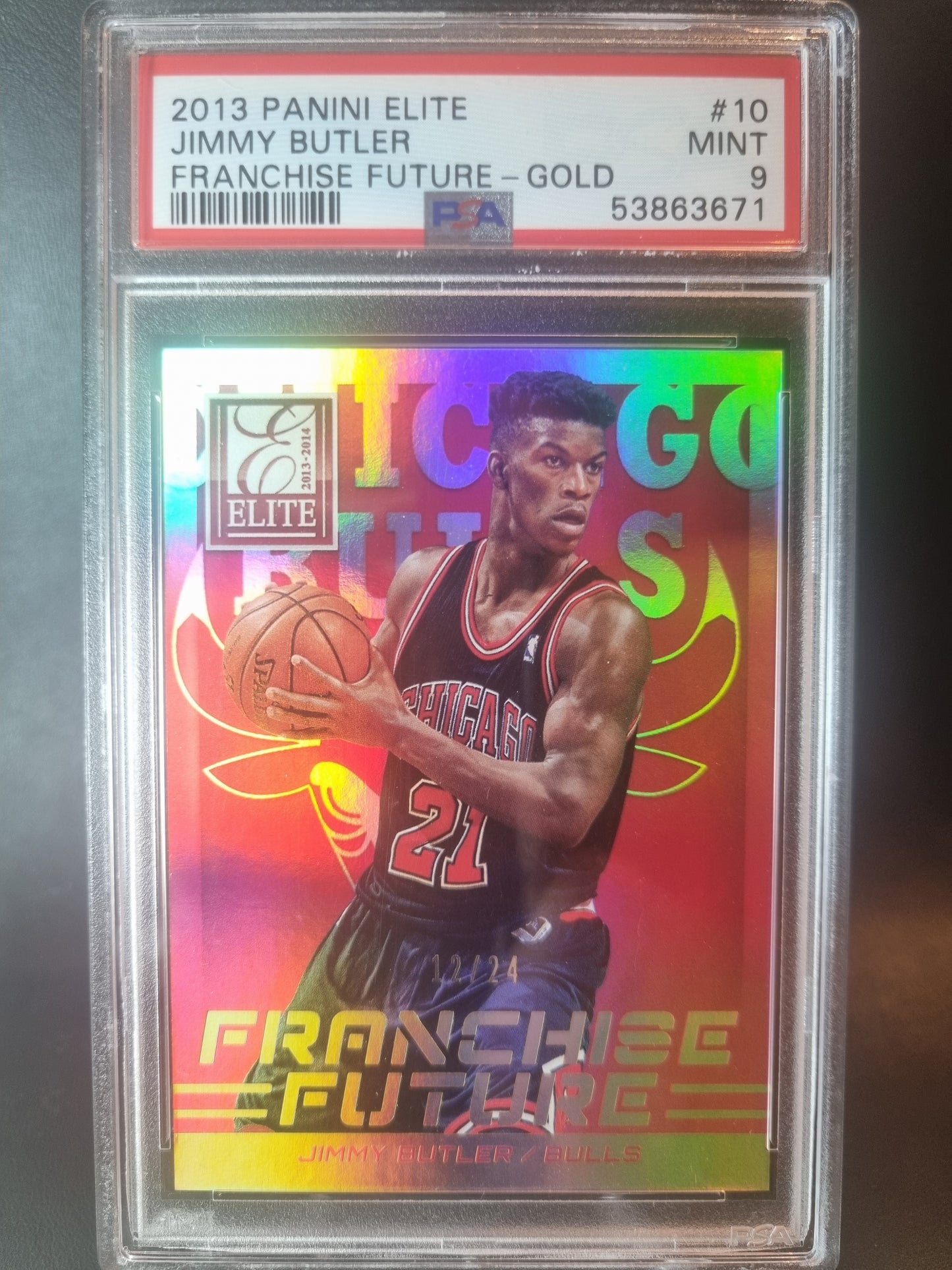 2013 Panini Elite #10 Jimmy Butler Franchise Future Gold PSA 9 Mint