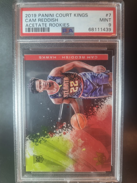 2019 Panini Court Kings #7 Cam Reddish Rookie Card Acetate Rookies PSA 9 Mint