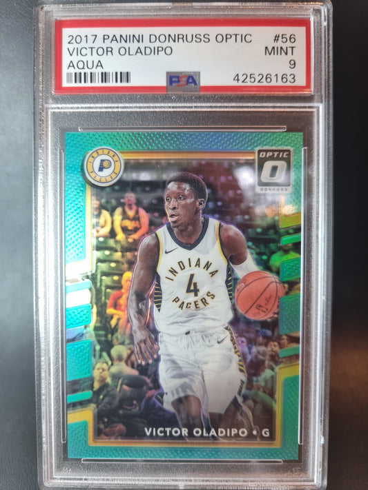 2017 Panini Donruss Optic #56 Victor Oladipo Aqua 07/25 PSA 9 Mint