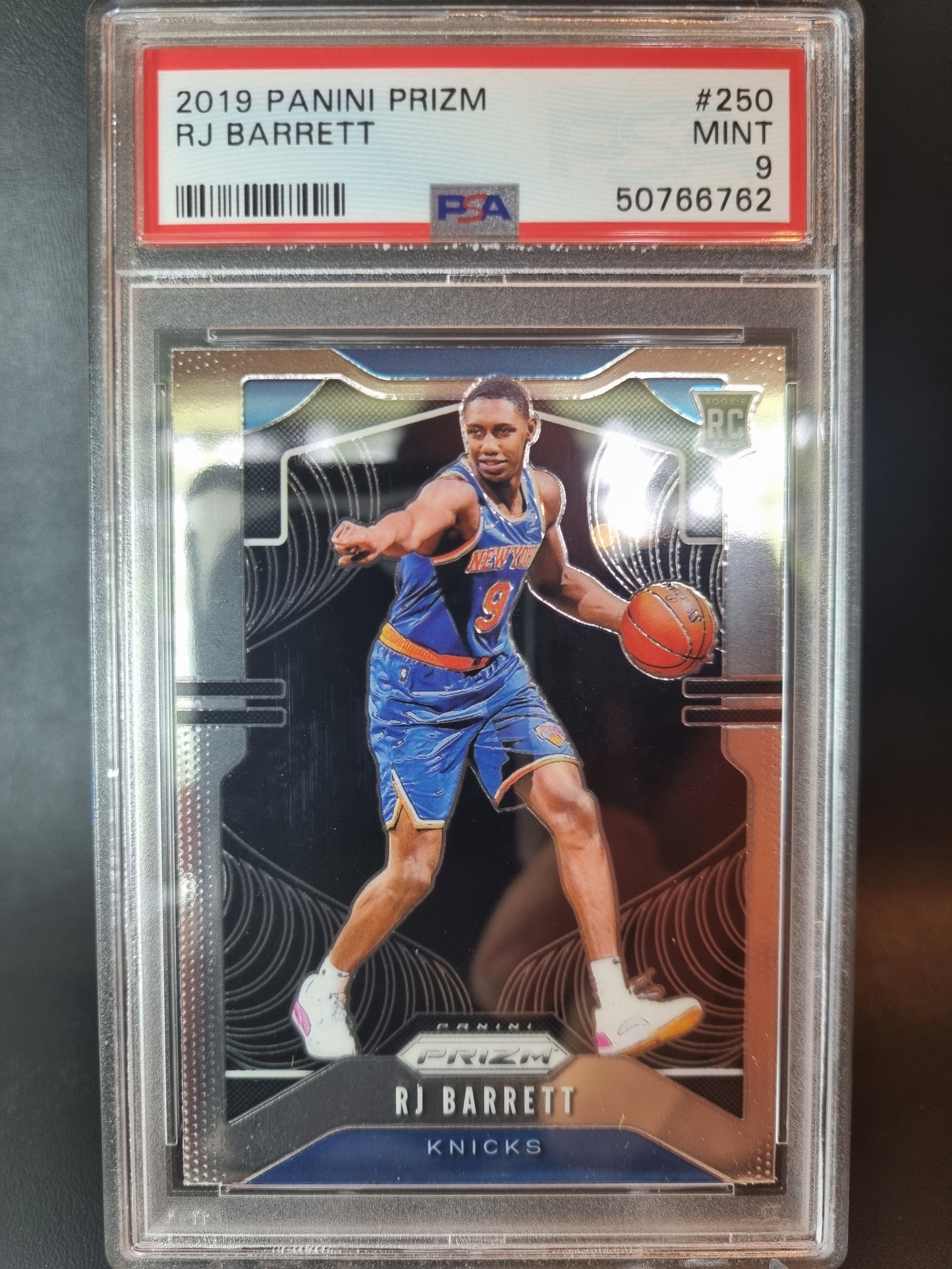 2019 Panini Prizm #250 RJ Barrett Rookie Card PSA 9 Mint